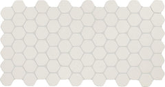 Daltile Keystones 2" Hex Organic Mosaic 12" x 24" Matte Arctic White