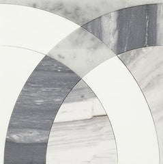 Daltile Eclessia Marble 12" x 12" Arches Polished Volakas Blend