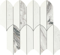 Daltile Eclessia Marble 13" x 14" Feather  Volakas Blend