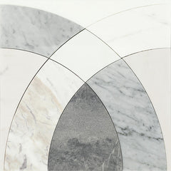 Daltile Eclessia Marble 12" x 12" Arches Polished Pacifica Blend