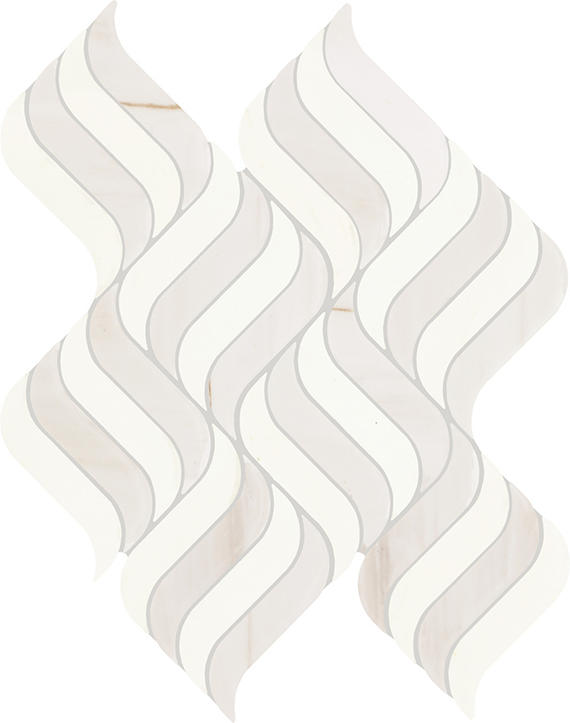 Daltile Eclessia Marble 14" x 18" Wave Polished Pacifica Blend