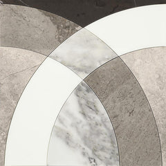 Daltile Eclessia Marble 12" x 12" Arches Polished Arabescato Argento Blend