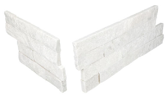 Daltile Stacked Stone 6'' x 24'' Natural Cleft Sanya White