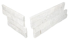Daltile Stacked Stone 6'' x 24'' Natural Cleft Sanya White