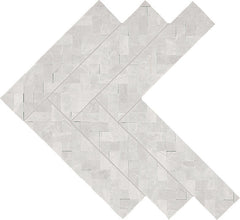 Daltile Eclessia Marble 14" x 15" Double Herringbone Cristallo
