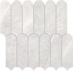 Daltile Eclessia Marble 12" x 13" Elongated Fan Polished Cristallo