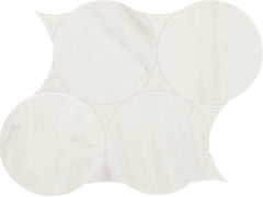 Daltile Eclessia Marble 11" x 13" Circle Mosaic Polished Pacifica