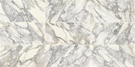 Daltile Eclessia Marble 12" x 24" Polished Arabescato Argento