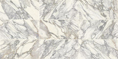 Daltile Eclessia Marble 12" x 24" Polished Arabescato Argento