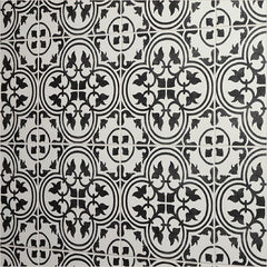 Daltile Memoir 12" x 12" Deco Petal Black