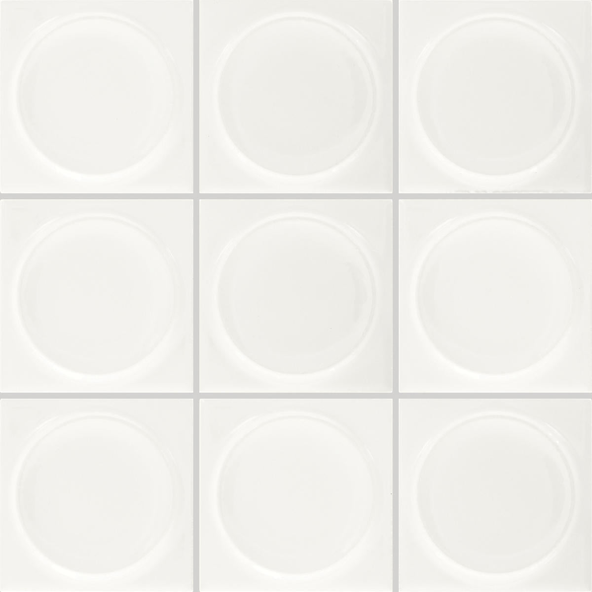Daltile Nu Bare 4" x 4" Circle Glossy Powder
