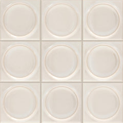 Daltile Nu Bare 4" x 4" Circle Glossy Bone