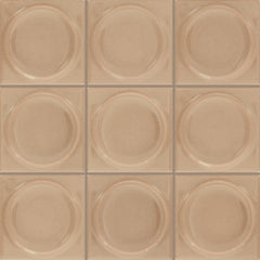Daltile Nu Bare 4" x 4" Circle Glossy Caramel