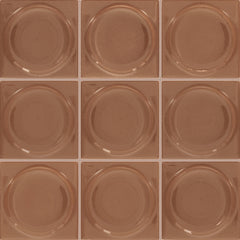 Daltile Nu Bare 4" x 4" Circle Glossy Cocoa