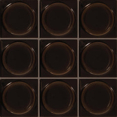 Daltile Nu Bare 4" x 4" Circle Glossy Ebony