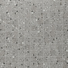 Daltile Poke 3" x 3" Straight Joint Mosaic 12" x 12" Matte Smoke Flecks