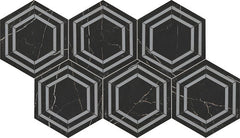 Daltile Perpetuo 8" x 9" Hexagon Matte Tuxedo
