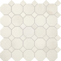 Daltile Relicca 2" Octagon Dot Mosaic 12" x 12" Mixed Pristine