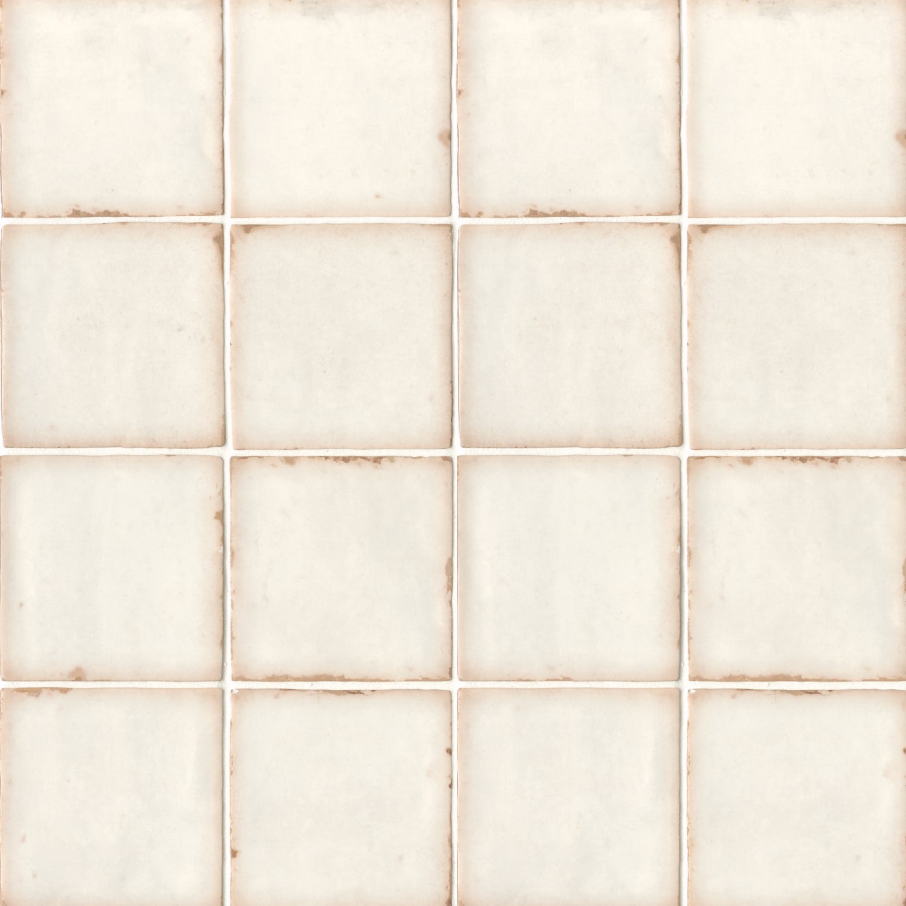 Bedrosians Casablanca 5" x 5" Ceramic Matte White