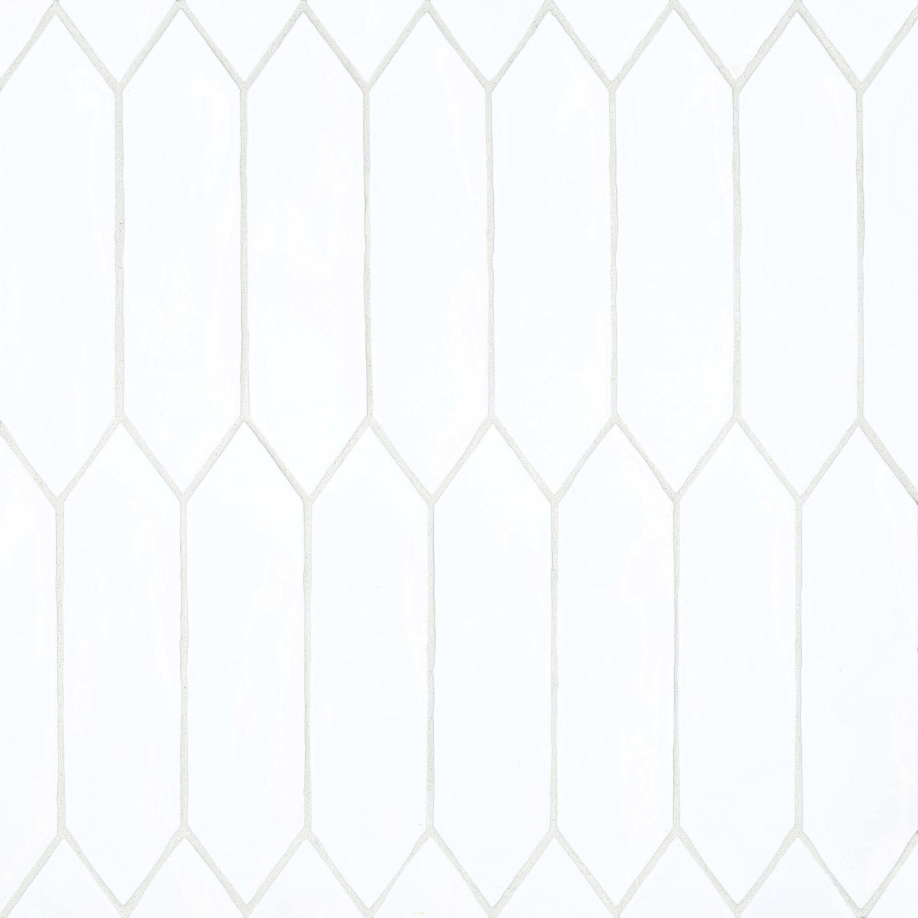 Bedrosians Reine 3" x 12" Picket Wall Tile Glossy White