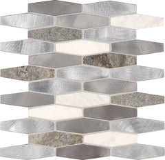 Daltile Fanfare Infinite Mirage 1" X 4" Stretched Hexagon Eternal Dream