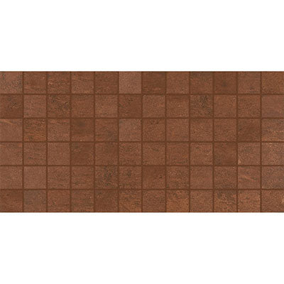 American Olean Theoretical 12" X 24" Mosaic - Pressed Deep Copper