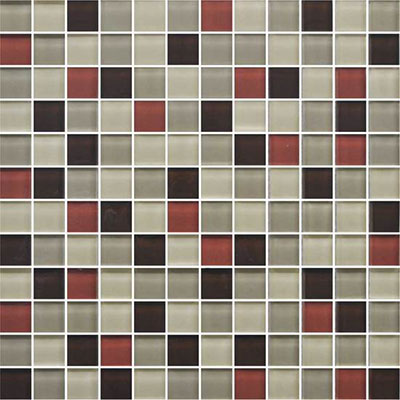 American Olean Color Appeal 11.75" X 11.75" Glass Mosaics Earth Fire