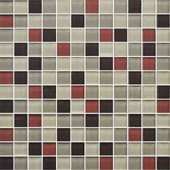 American Olean Color Appeal 11.75" X 11.75" Glass Mosaics Earth Fire
