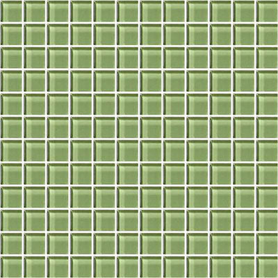 American Olean Color Appeal 11.75" X 11.75" Glass Mosaics Grasshopper