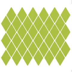 American Olean Color Story 12" X 13" Harlequin Dot mounted Mosaic Green Apple
