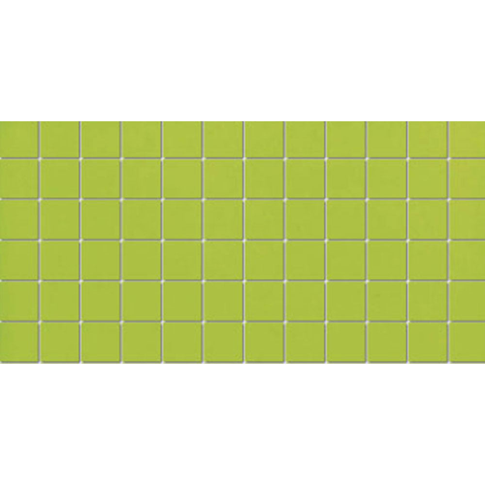 American Olean Color Story 12" X 24" Dot mounted Mosaic Green Apple