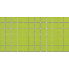 American Olean Color Story 12" X 24" Dot mounted Mosaic Green Apple