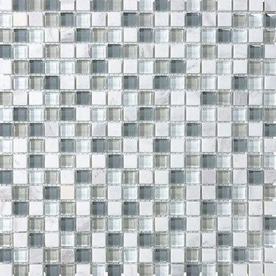 Chesapeake Stone Glass 0.62" X 0.62" Mosaic Iceland