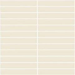 Daltile Color Wheel Mosaic 1'' x 6'' Straight 12'' x 10'' Matte Matte Biscuit