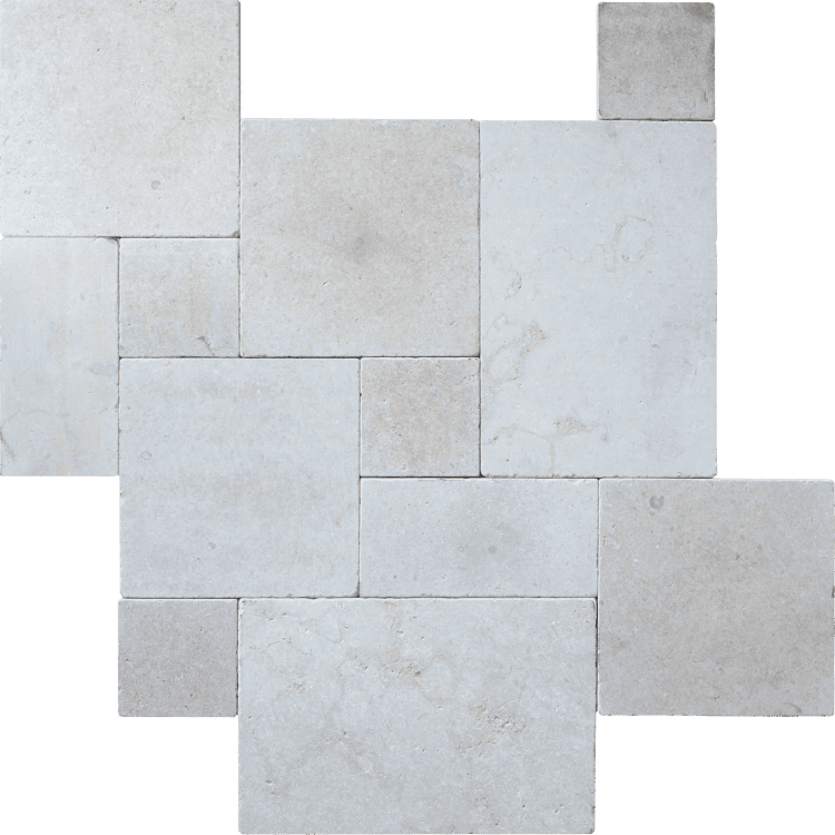 Bedrosians Travertine 3cm Paver Set 8" x 8" - 8" x 16" - 16" x 16" - 16" x 24" Menia Cream