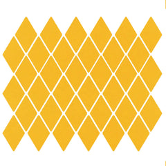 American Olean Color Story 12" X 13" Harlequin Dot mounted Mosaic Lemon Zest