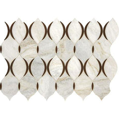 American Olean Presario 11.75" X 12" Lantern Mosaic Lumen White