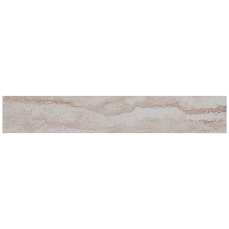 MS International Bernini 3" x 18" Bullnose Matte Bianco