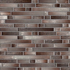 MS International Decorative Mosaic 12" x 12" Interlocking Akaya Copper