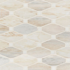 MS International Decorative Mosaic 12" x 12" Octagon Angora