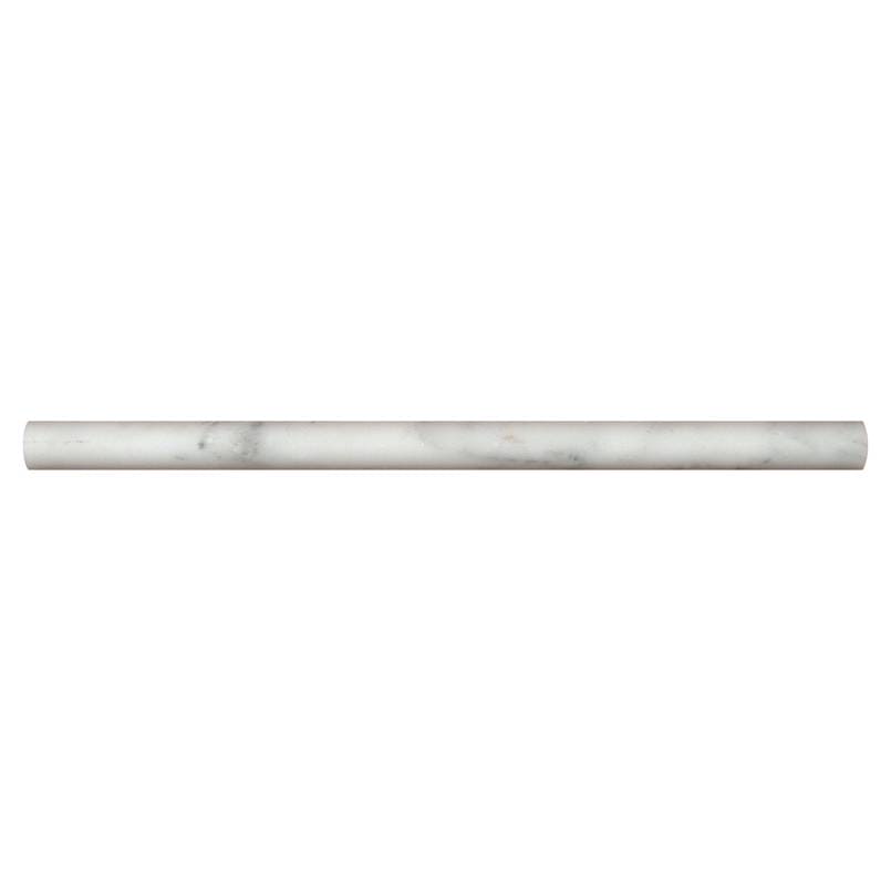 MS International Natural Stone Marble 0.75" x 0.75" Pen Molding Honed Arabescato Cararra