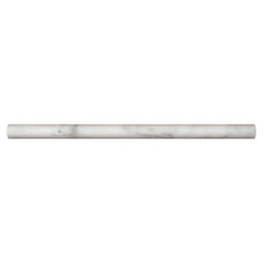 MS International Natural Stone Marble 0.75" x 0.75" Pen Molding Honed Arabescato Cararra