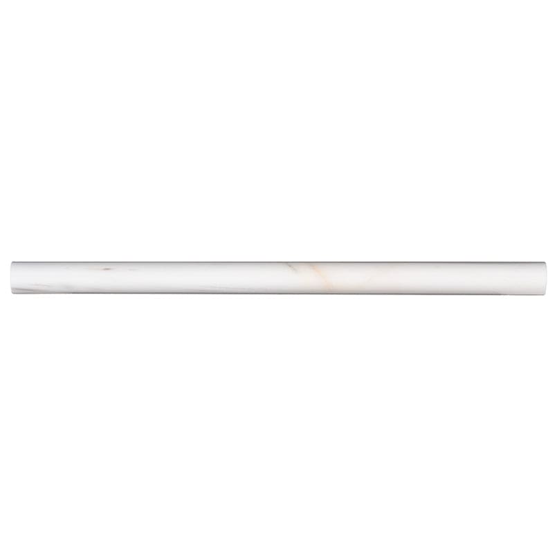 MS International Natural Stone Marble 0.75" x 0.75" Pen Molding Polished Bianco Dolomite