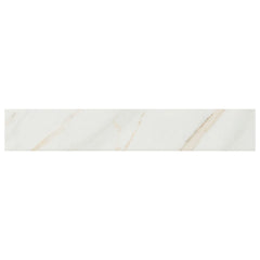 MS International Pietra 3" x 18" Bullnose Matte Calacatta