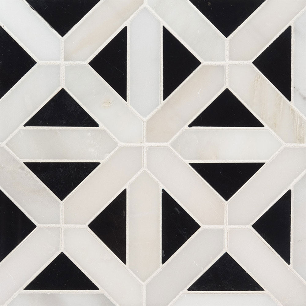 MS International Decorative Mosaic 12" x 12" Retro Fretwork