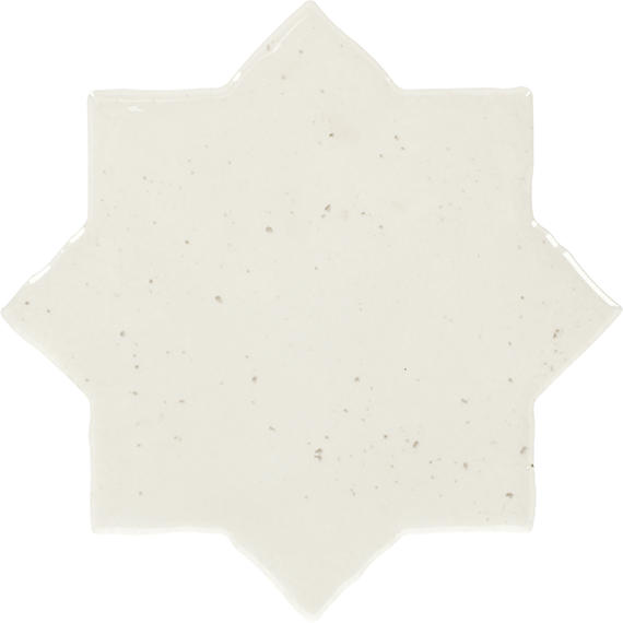 Marazzi Constellaire 8" x 8" Star Handcrafted Glossy Callisto