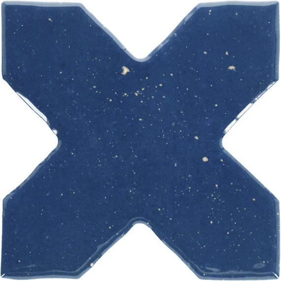 Marazzi Constellaire 6" x 6" Cross Handcrafted Glossy Nova