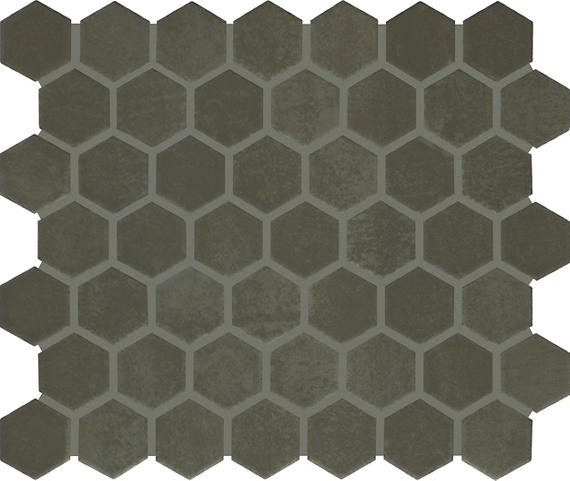 Marazzi Moroccan Concrete 1.5" Hexagon Mosaic Light Moss