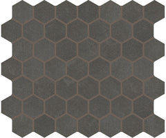 Marazzi Moroccan Concrete 1.5" Hexagon Mosaic Charcoal