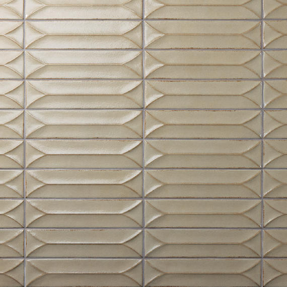 Marazzi Terramater 3.5" x 15" Wave Crest Glossy Moss